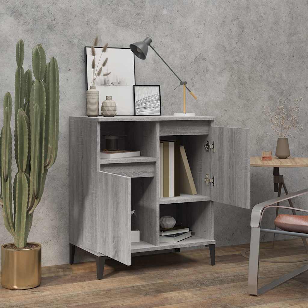 vidaXL Sideboard Grey Sonoma 60x35x70 cm Engineered Wood