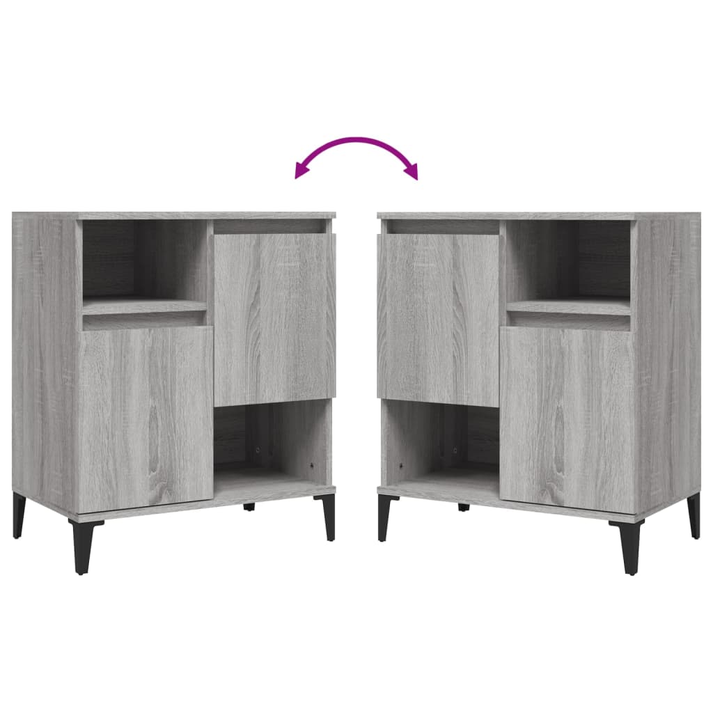 vidaXL Sideboard Grey Sonoma 60x35x70 cm Engineered Wood