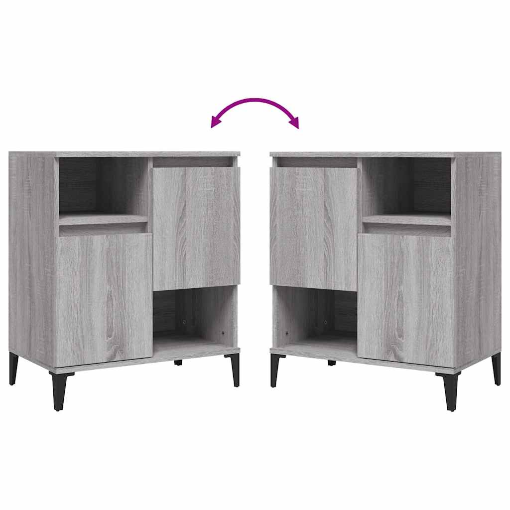 vidaXL Sideboard Grey Sonoma 60x35x70 cm Engineered Wood