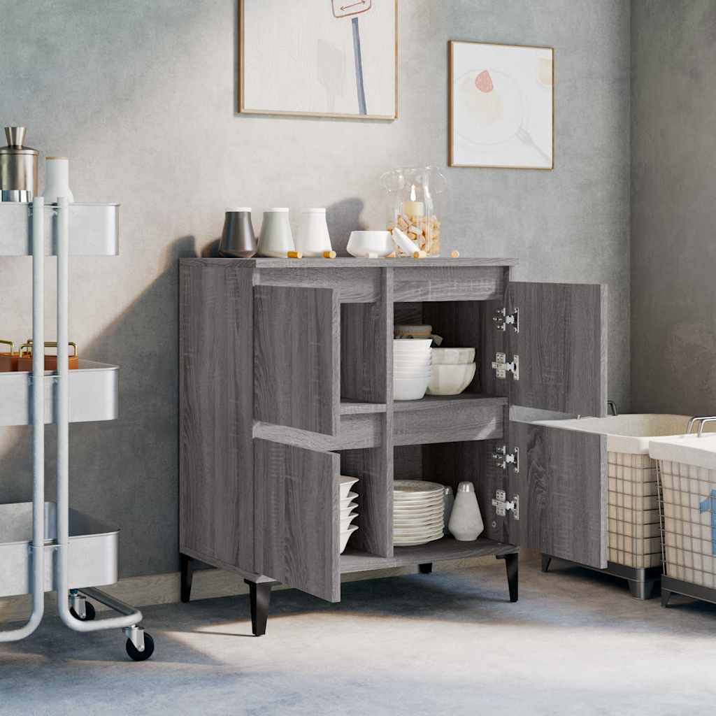 vidaXL Sideboard Grey Sonoma 60x35x70 cm Engineered Wood