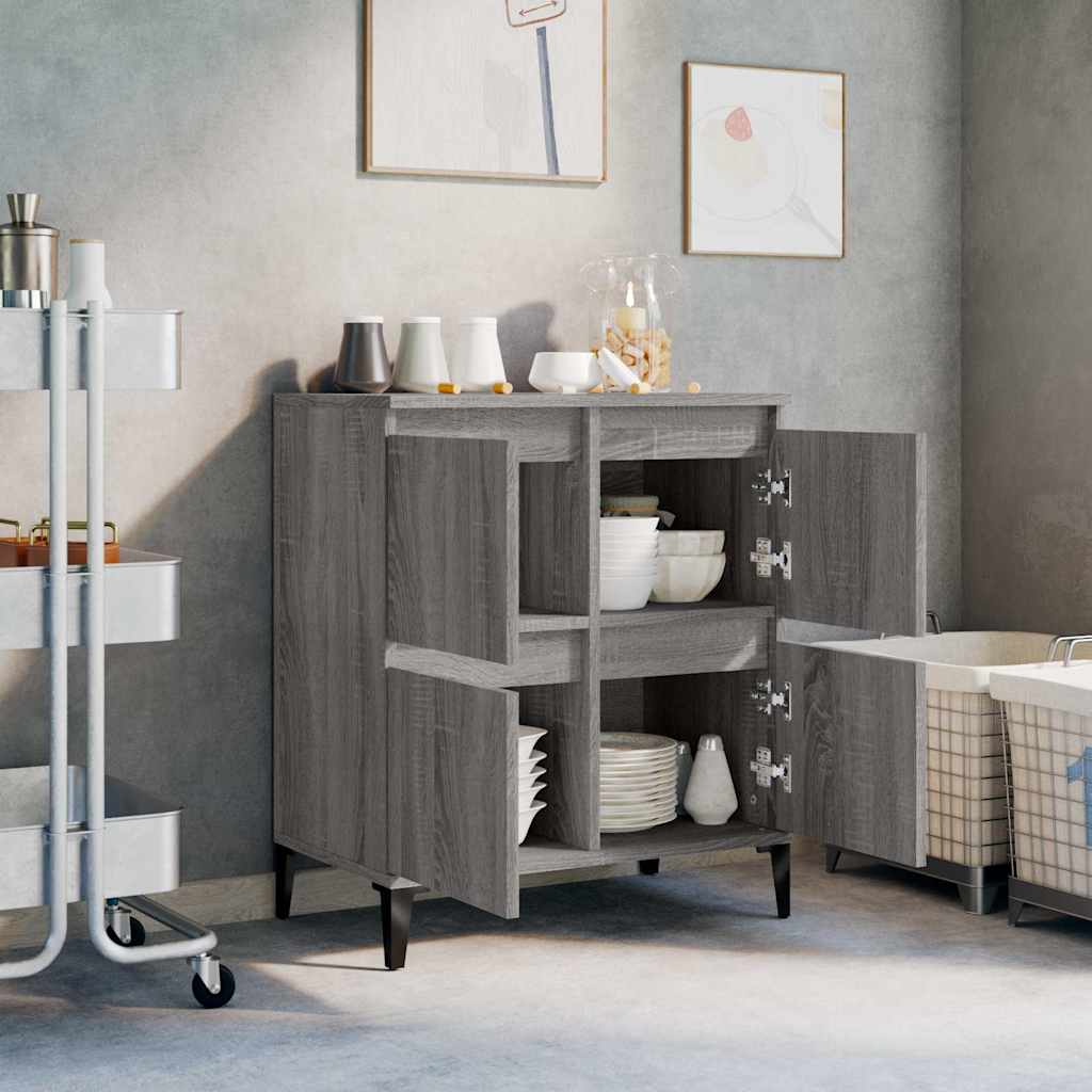 vidaXL Sideboard Grey Sonoma 60x35x70 cm Engineered Wood