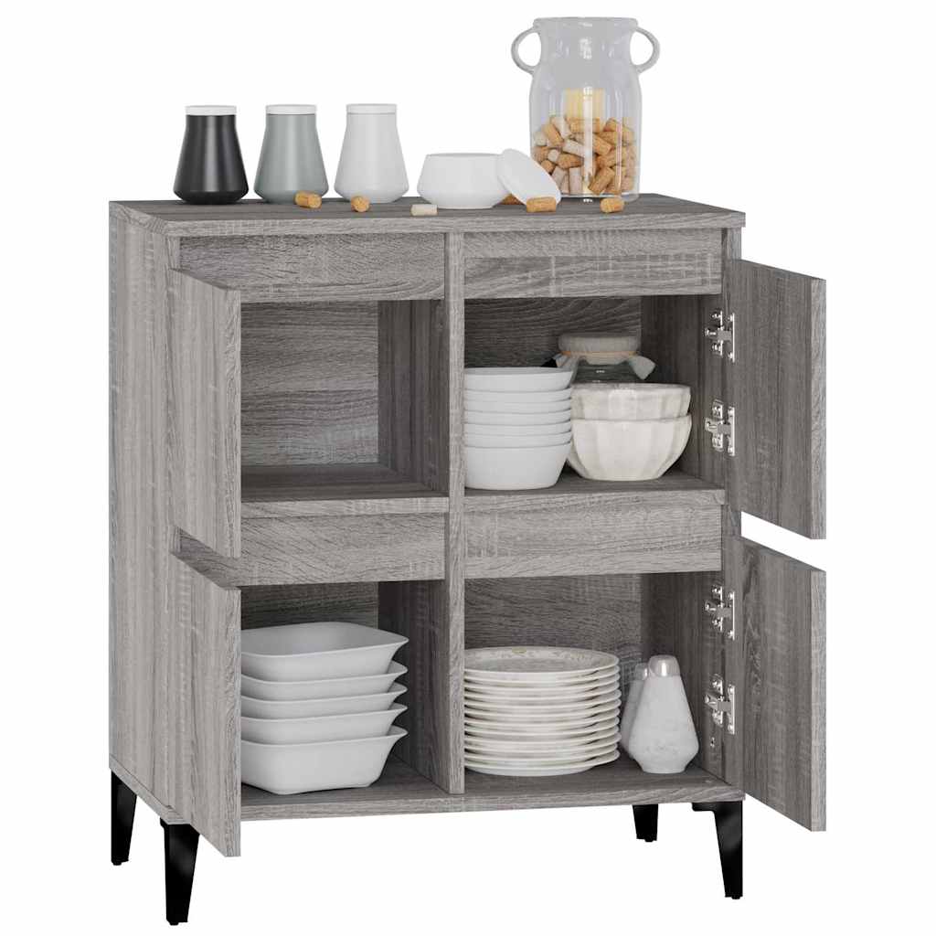 vidaXL Sideboard Grey Sonoma 60x35x70 cm Engineered Wood