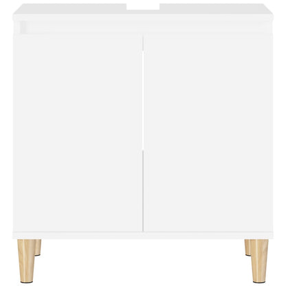 vidaXL Sink Cabinet White 58x33x60 cm Engineered Wood