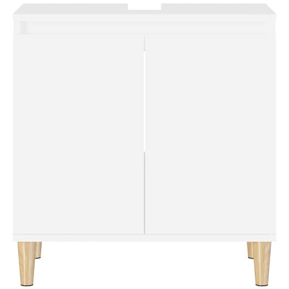 vidaXL Sink Cabinet White 58x33x60 cm Engineered Wood