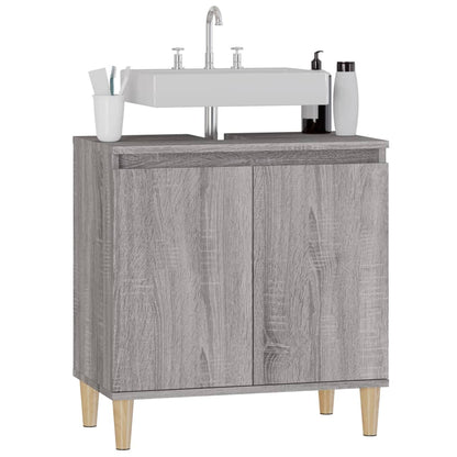 vidaXL Sink Cabinet Grey Sonoma 58x33x60 cm Engineered Wood