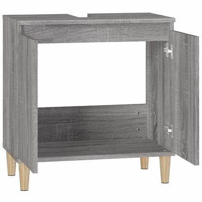 vidaXL Sink Cabinet Grey Sonoma 58x33x60 cm Engineered Wood