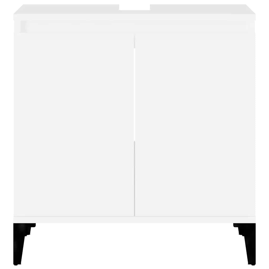 vidaXL Sink Cabinet White 58x33x60 cm Engineered Wood