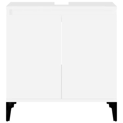 vidaXL Sink Cabinet White 58x33x60 cm Engineered Wood