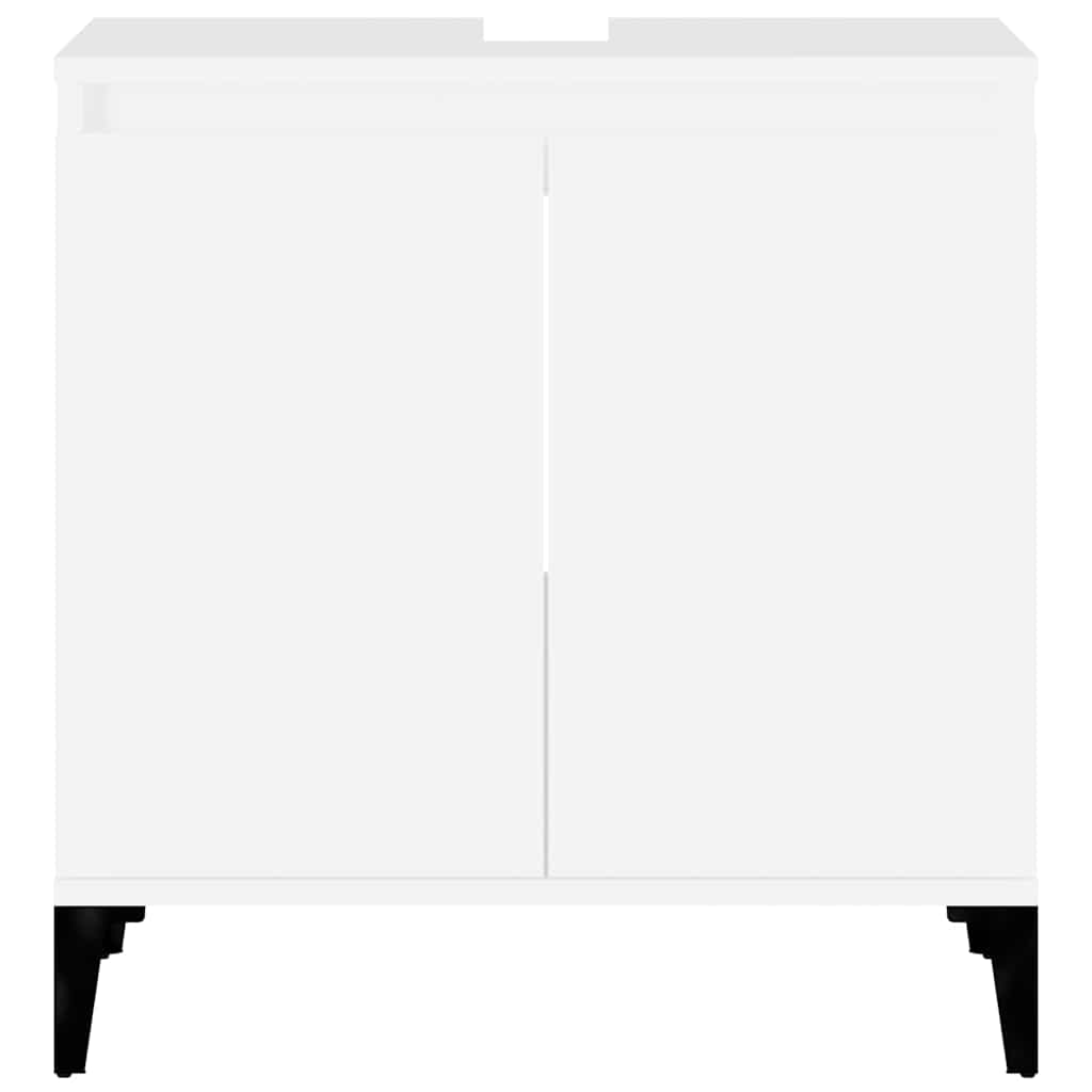 vidaXL Sink Cabinet White 58x33x60 cm Engineered Wood