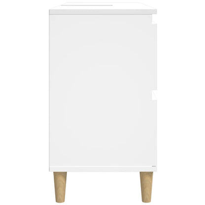 vidaXL Sink Cabinet White 80x33x60 cm Engineered Wood