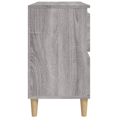 vidaXL Sink Cabinet Grey Sonoma 80x33x60 cm Engineered Wood