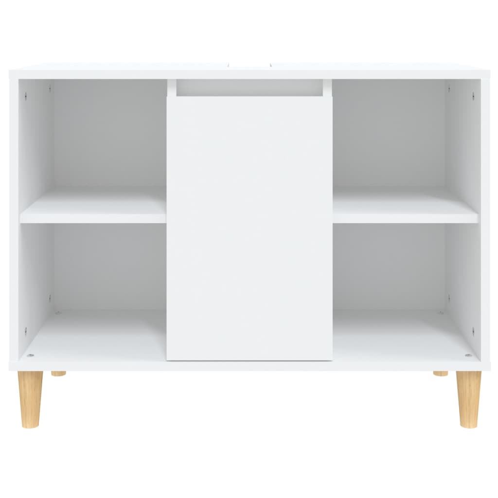 vidaXL Sink Cabinet White 80x33x60 cm Engineered Wood