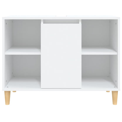 vidaXL Sink Cabinet White 80x33x60 cm Engineered Wood