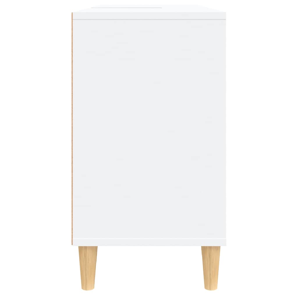 vidaXL Sink Cabinet White 80x33x60 cm Engineered Wood