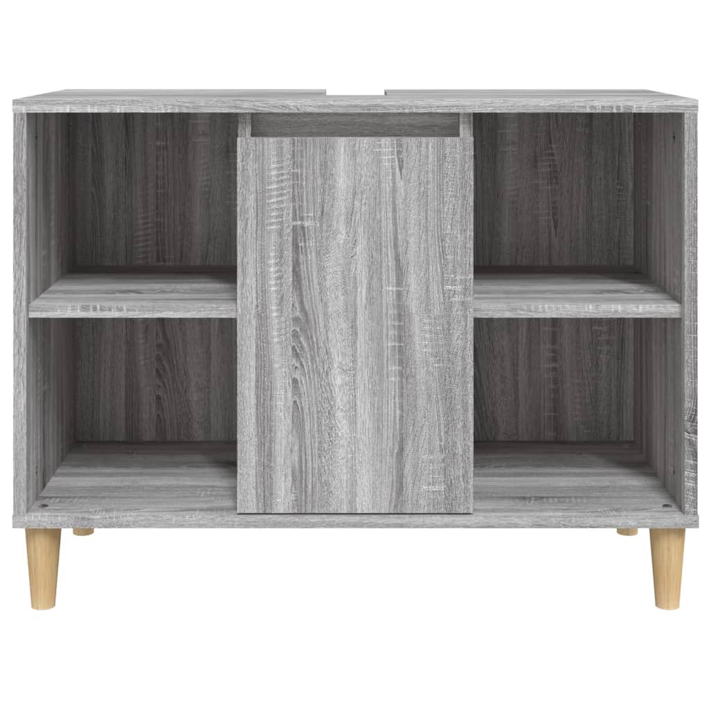 vidaXL Sink Cabinet Grey Sonoma 80x33x60 cm Engineered Wood