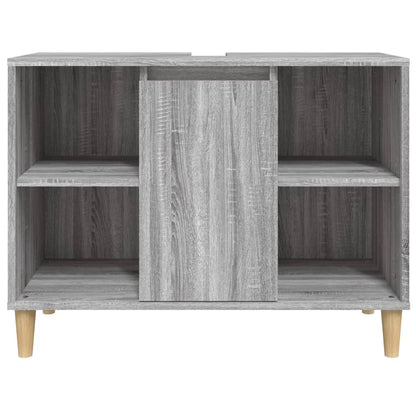 vidaXL Sink Cabinet Grey Sonoma 80x33x60 cm Engineered Wood