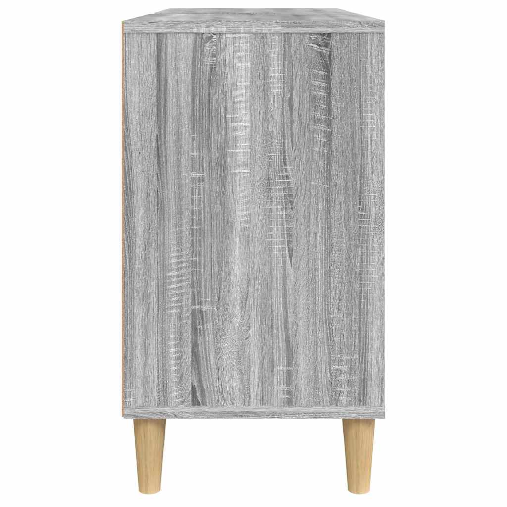 vidaXL Sink Cabinet Grey Sonoma 80x33x60 cm Engineered Wood