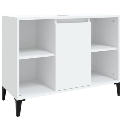 vidaXL Sink Cabinet White 80x33x60 cm Engineered Wood