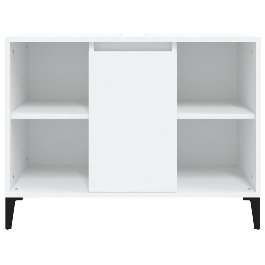 vidaXL Sink Cabinet White 80x33x60 cm Engineered Wood