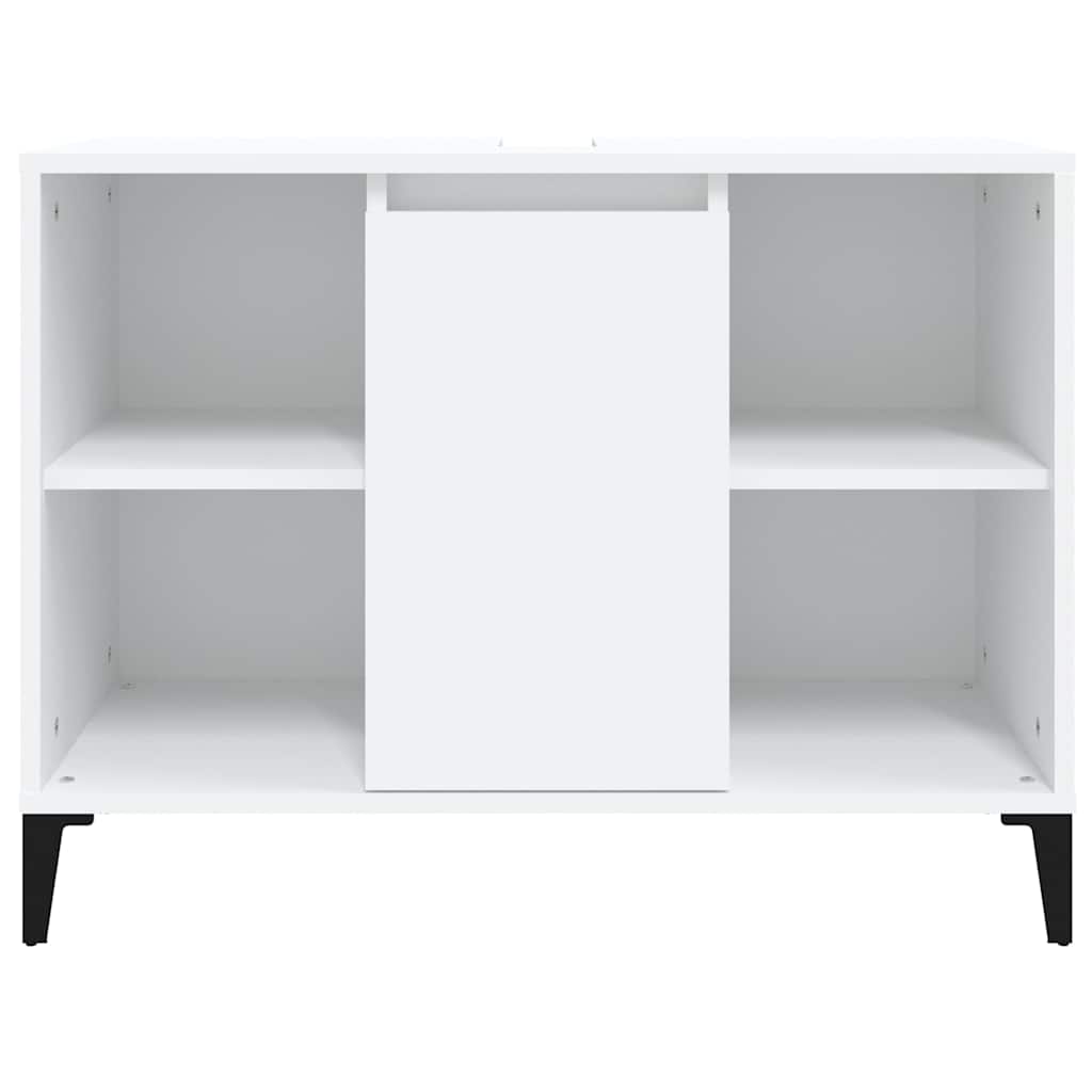 vidaXL Sink Cabinet White 80x33x60 cm Engineered Wood