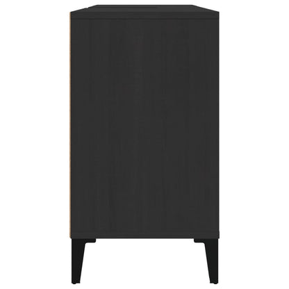 vidaXL Sink Cabinet Black 80x33x60 cm Engineered Wood