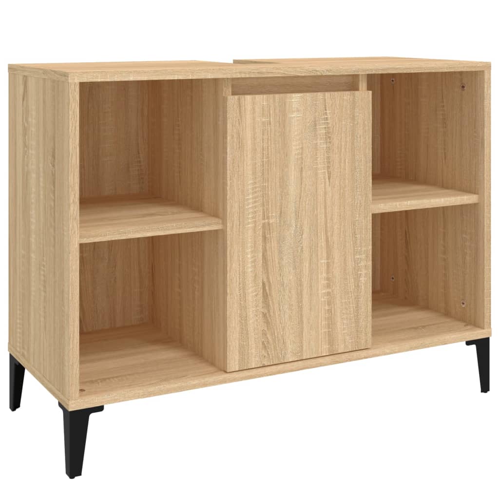 vidaXL Sink Cabinet Sonoma Oak 80x33x60 cm Engineered Wood
