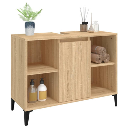 vidaXL Sink Cabinet Sonoma Oak 80x33x60 cm Engineered Wood