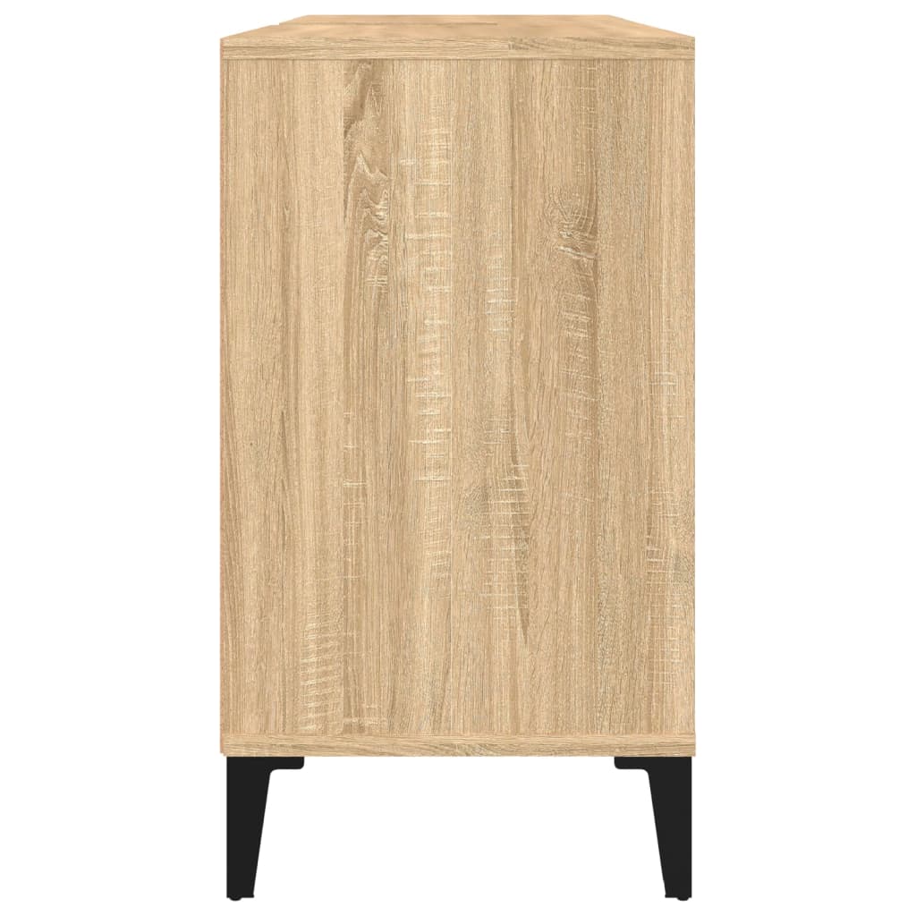 vidaXL Sink Cabinet Sonoma Oak 80x33x60 cm Engineered Wood