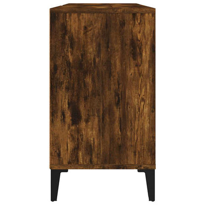 vidaXL Sink Cabinet Smoked Oak 80x33x60 cm Engineered Wood