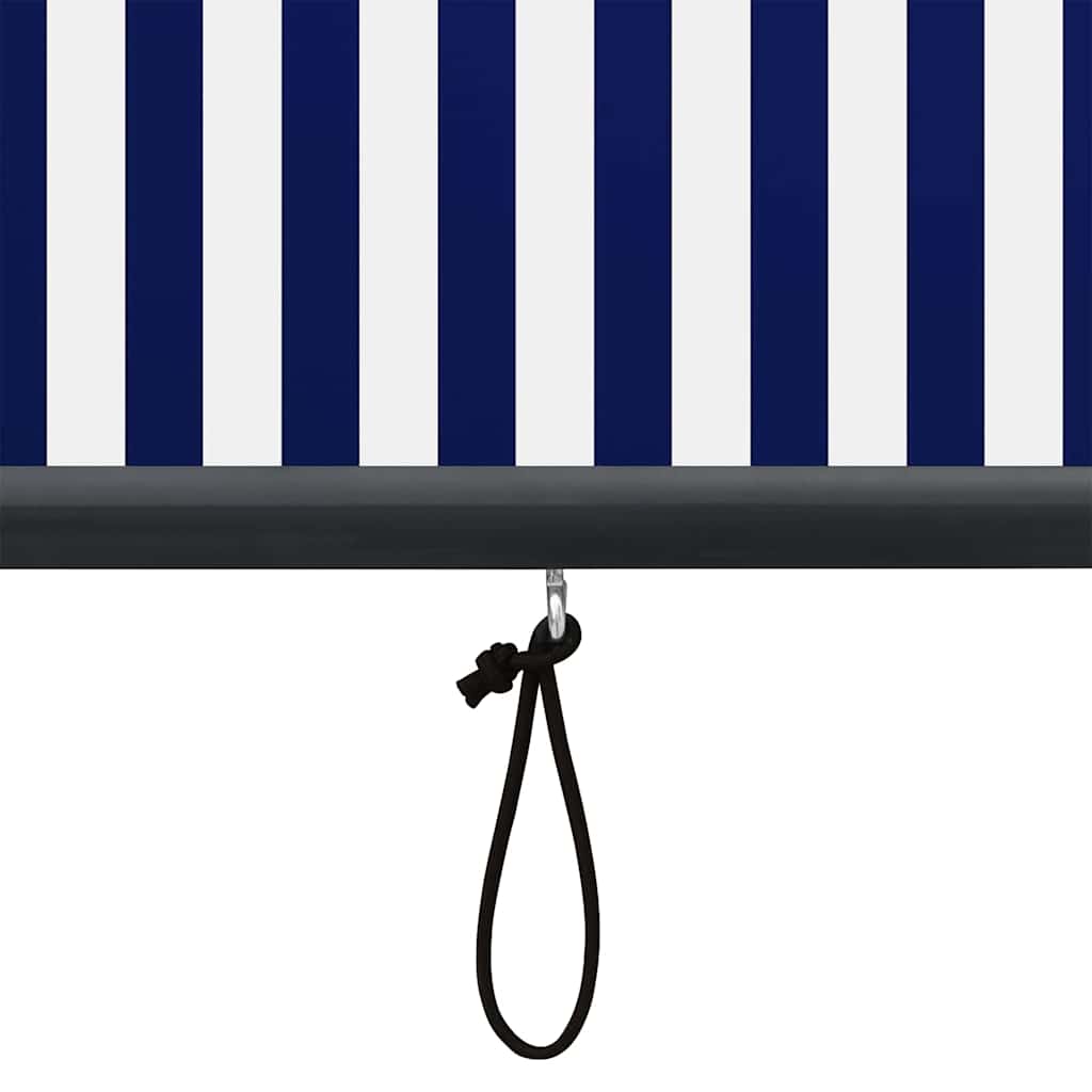 vidaXL Roller Blind Blue and White 180 x 250 cm Fabric and Aluminum