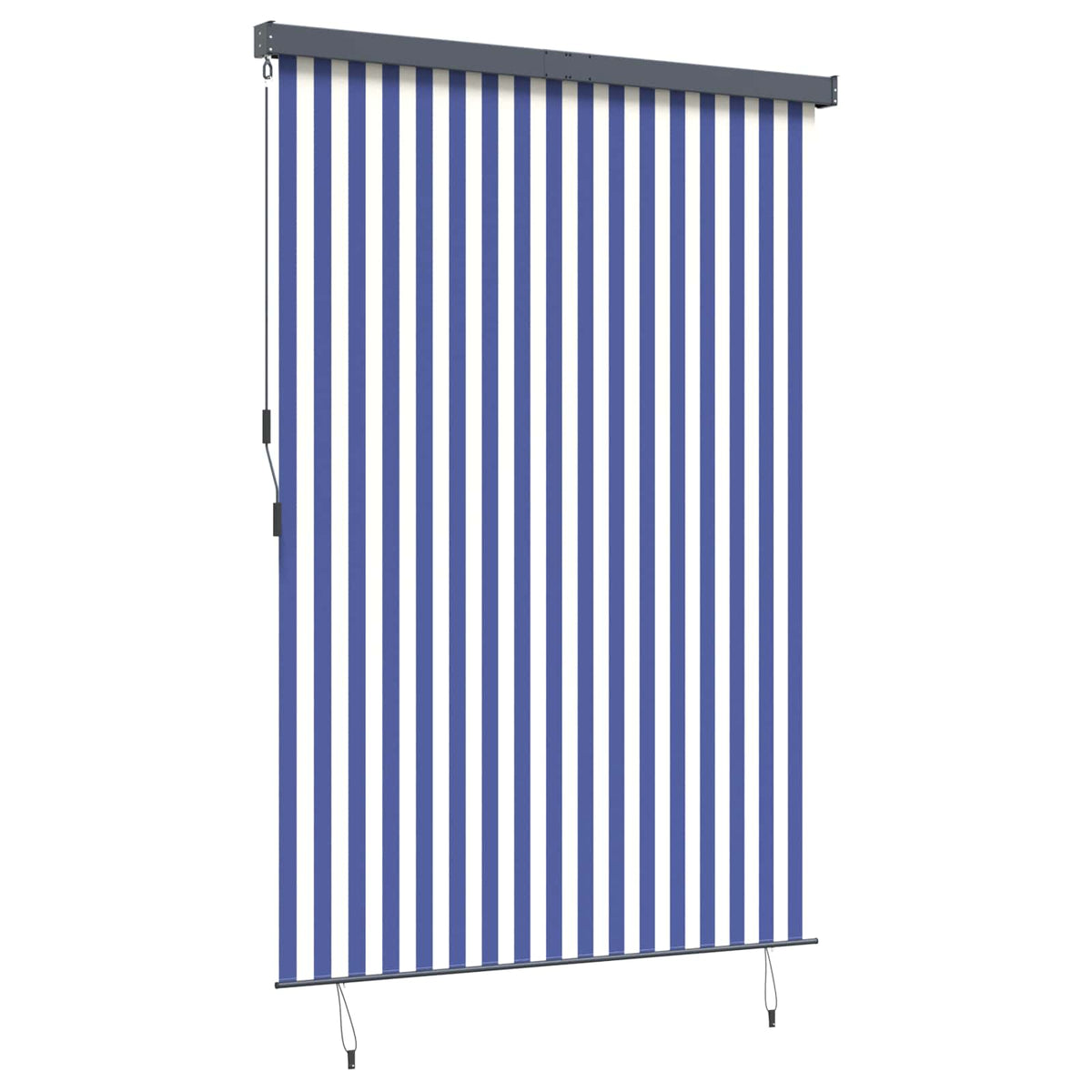 vidaXL Roller Blind Blue and White 180 x 250 cm Fabric and Aluminum