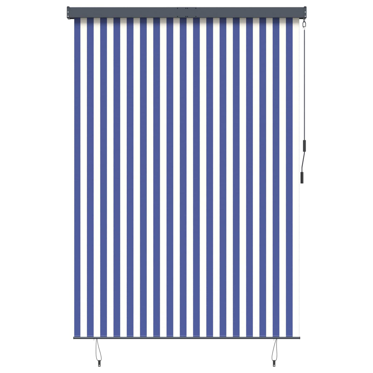 vidaXL Roller Blind Blue and White 180 x 250 cm Fabric and Aluminum