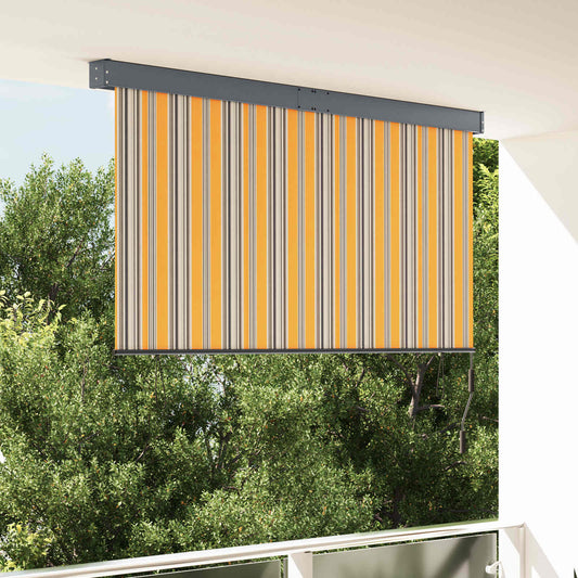 vidaXL Roller Blind Yellow and Blue 180 x 250 cm Fabric and Aluminum