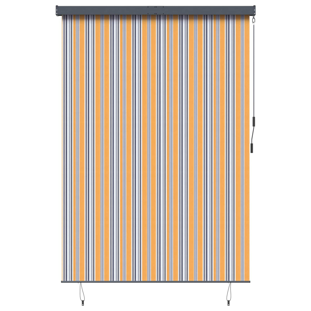 vidaXL Roller Blind Yellow and Blue 180 x 250 cm Fabric and Aluminum