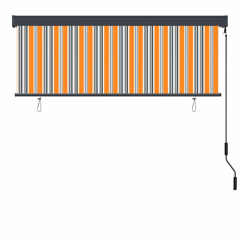 vidaXL Roller Blind Yellow and Blue 180 x 250 cm Fabric and Aluminum