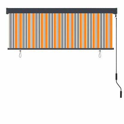 vidaXL Roller Blind Yellow and Blue 180 x 250 cm Fabric and Aluminum