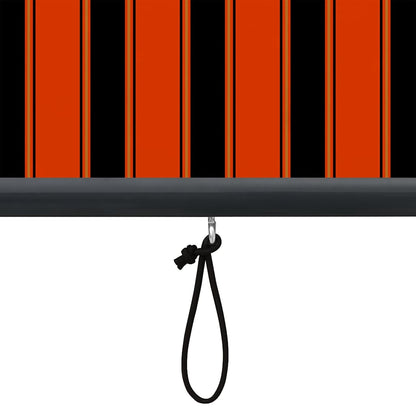 vidaXL Roller Blind Orange and Brown 180 x 250 cm Fabric and Aluminum