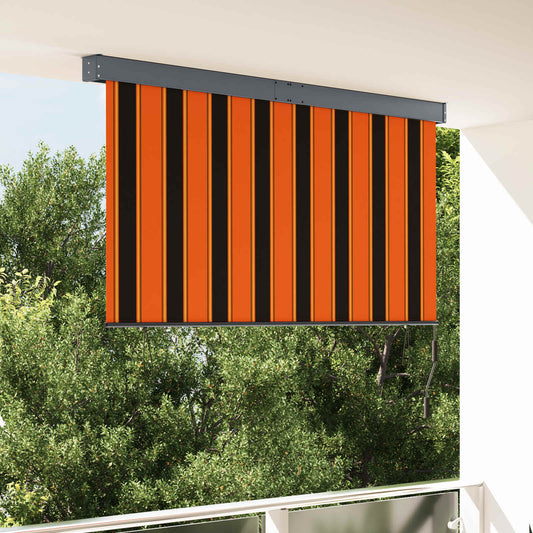 vidaXL Roller Blind Orange and Brown 180 x 250 cm Fabric and Aluminum