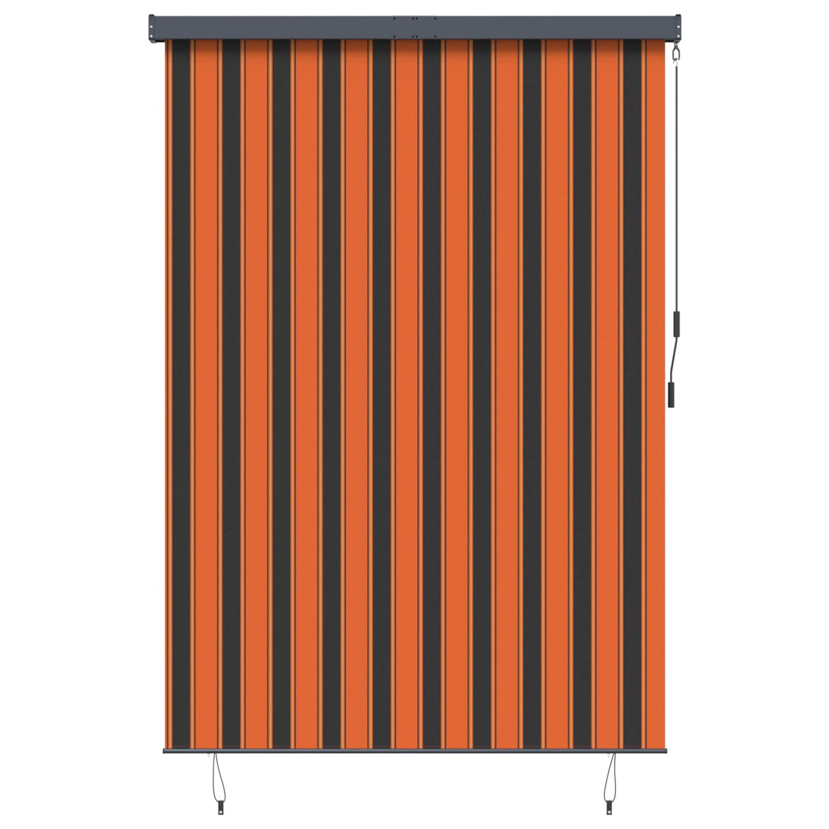 vidaXL Roller Blind Orange and Brown 180 x 250 cm Fabric and Aluminum