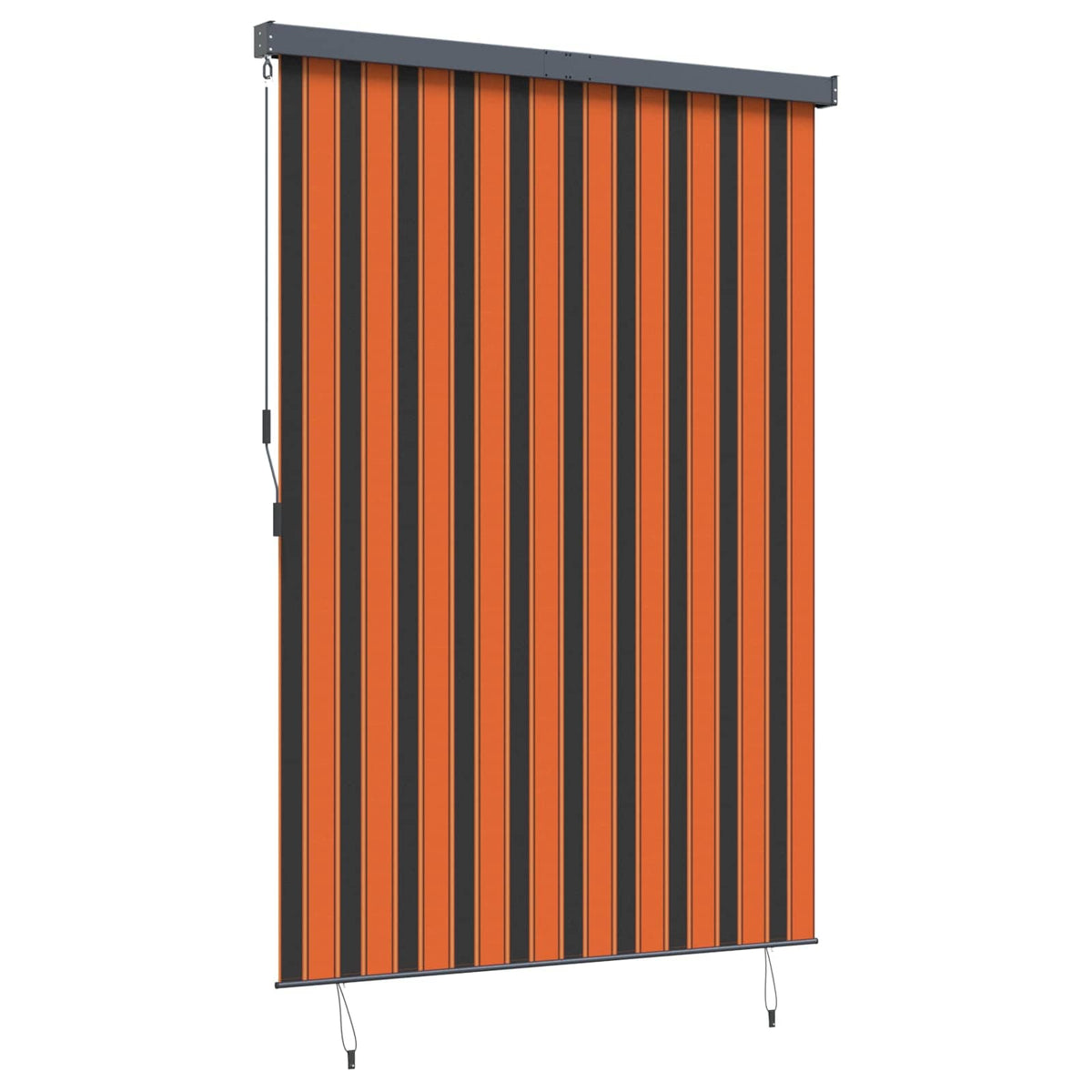 vidaXL Roller Blind Orange and Brown 180 x 250 cm Fabric and Aluminum