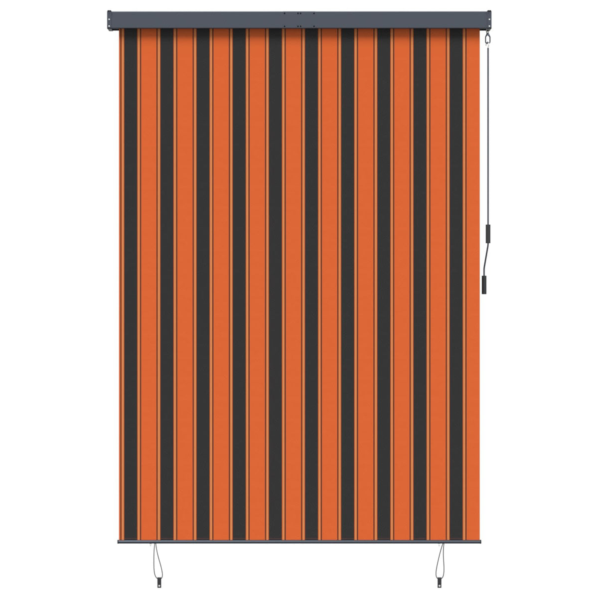 vidaXL Roller Blind Orange and Brown 180 x 250 cm Fabric and Aluminum