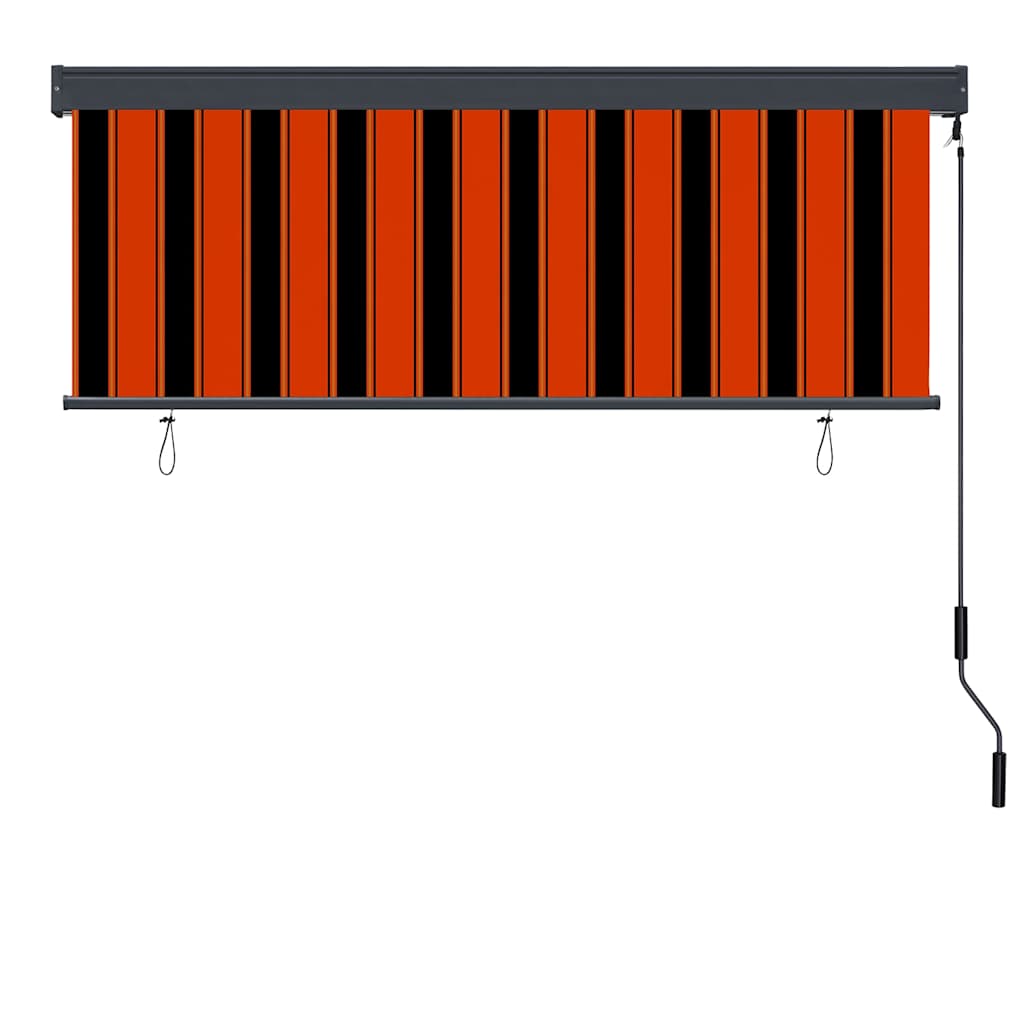 vidaXL Roller Blind Orange and Brown 180 x 250 cm Fabric and Aluminum