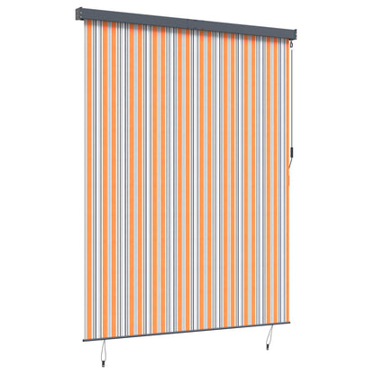 vidaXL Roller Blind Yellow and Blue 200 x 250 cm Fabric and Aluminum