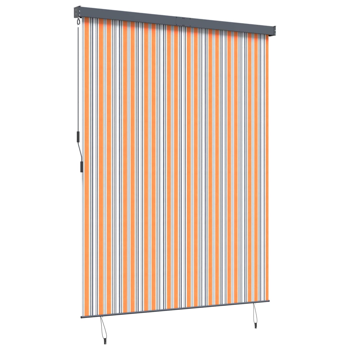 vidaXL Roller Blind Yellow and Blue 200 x 250 cm Fabric and Aluminum