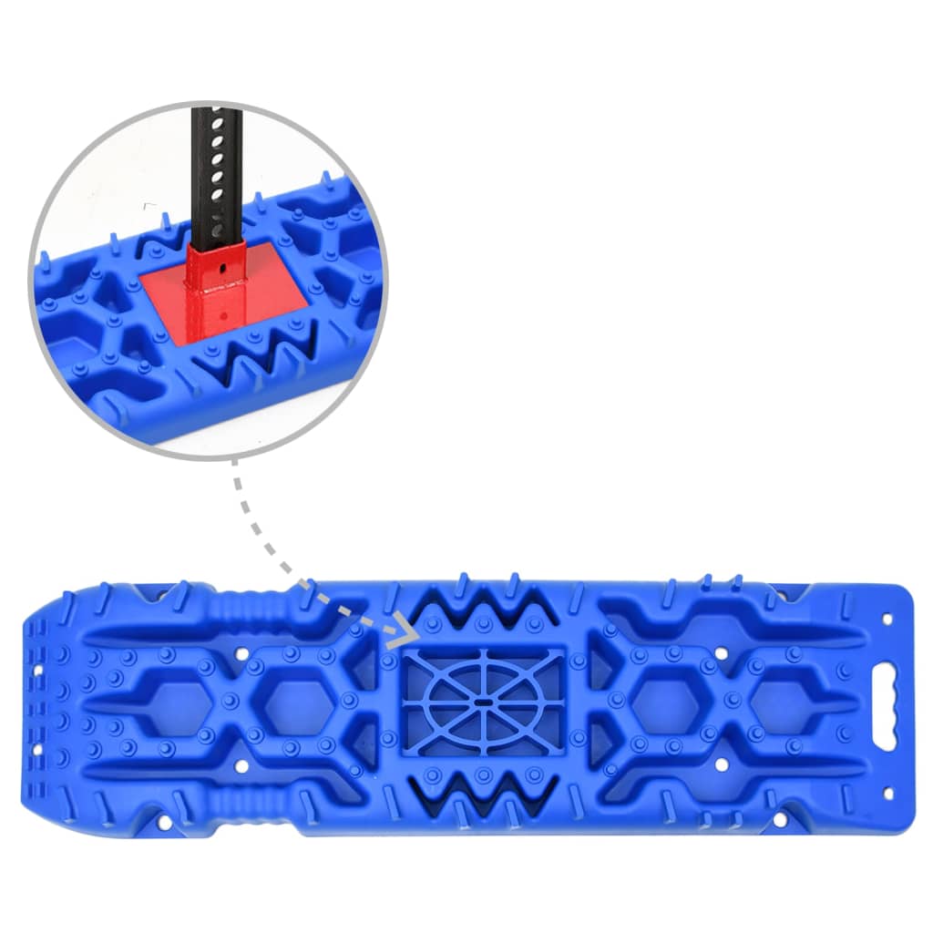 vidaXL Traction Boards 2 pcs Blue 107x31x7 cm Nylon