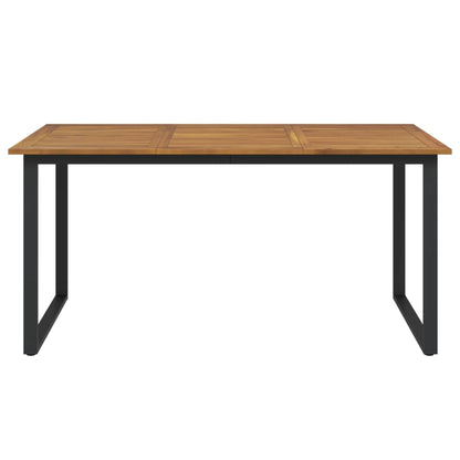 vidaXL Garden Table with U-shaped Legs 160x80x75 cm Solid Wood Acacia