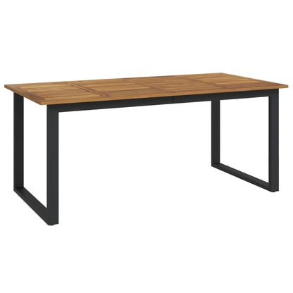 vidaXL Garden Table with U-shaped Legs 180x90x75 cm Solid Wood Acacia