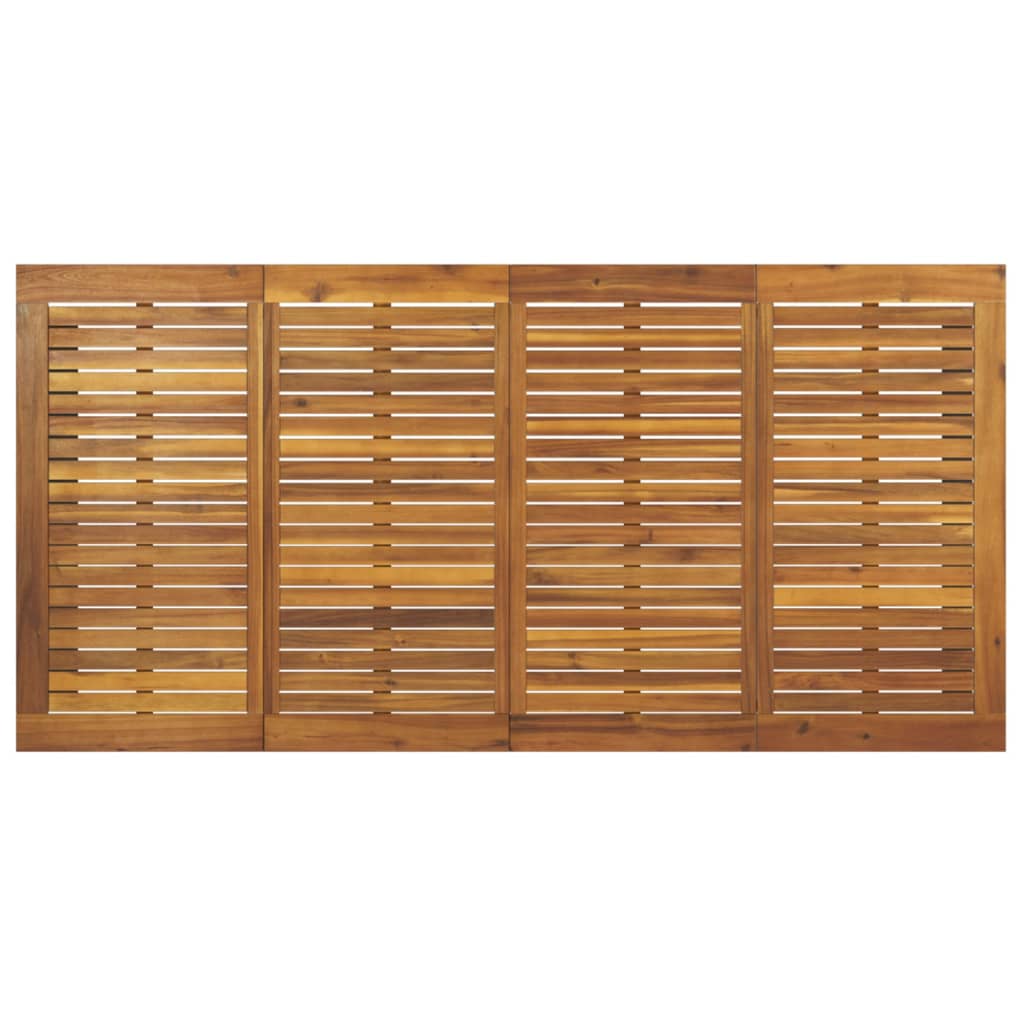 vidaXL Garden Table with U-shaped Legs 180x90x75 cm Solid Wood Acacia