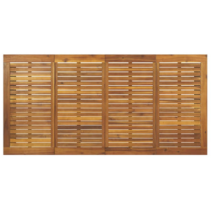 vidaXL Garden Table with U-shaped Legs 180x90x75 cm Solid Wood Acacia