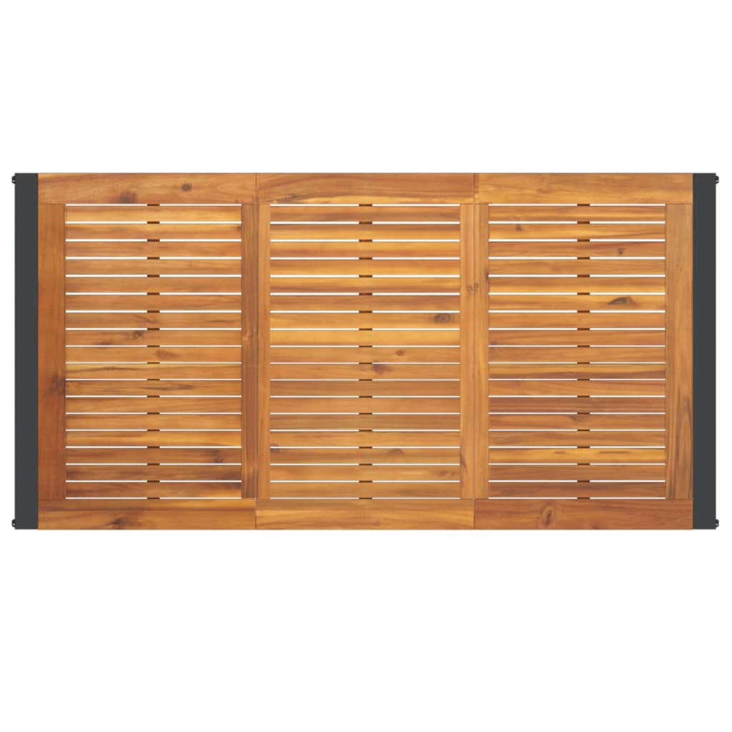 vidaXL Garden Table | Brown | Solid acacia wood | Medium | Durable